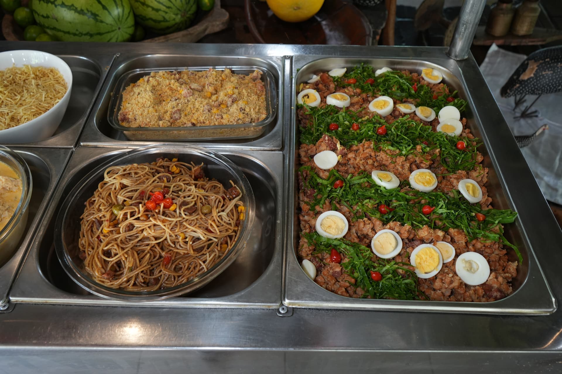 Buffet com sabores regionais